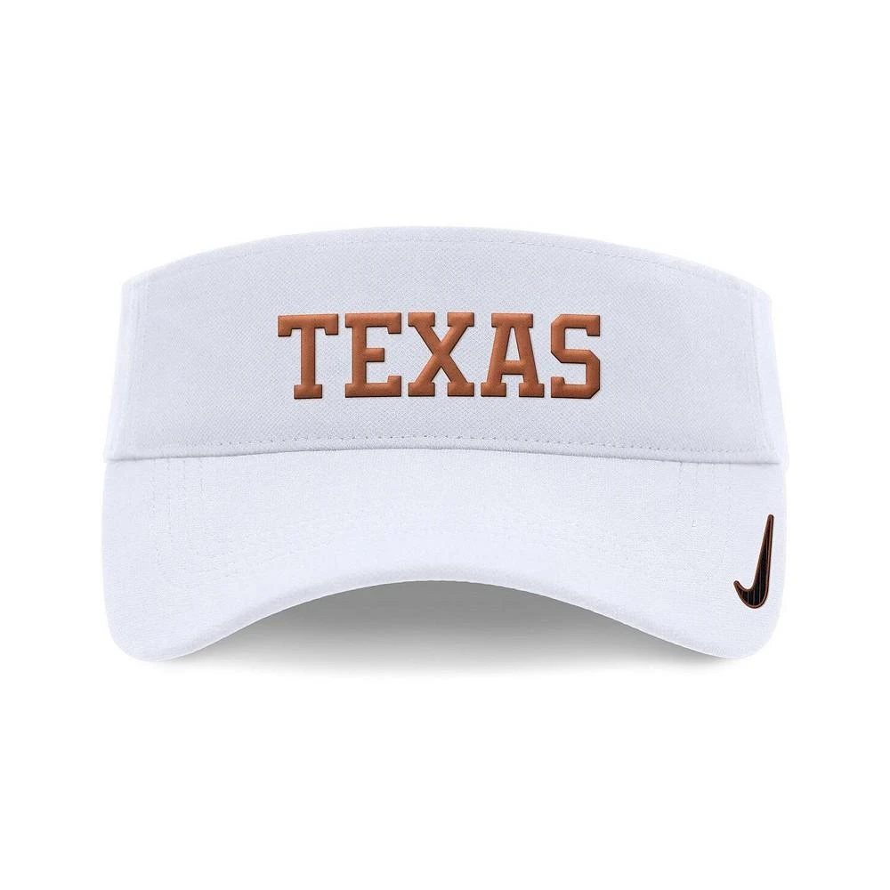 NIKE Men's and Women's White Texas Longhorns 2024 Sideline Fit Ace Visor 4