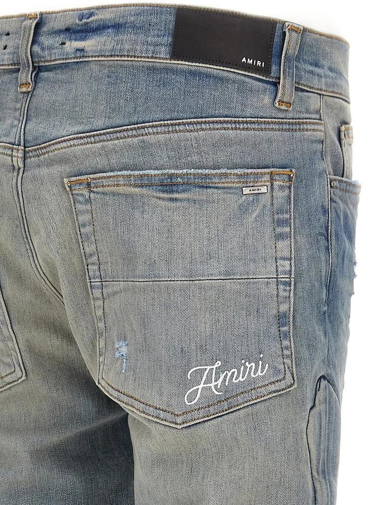 AMIRI Amiri 3D Bone Detailed Distressed Skinny Jeans 5