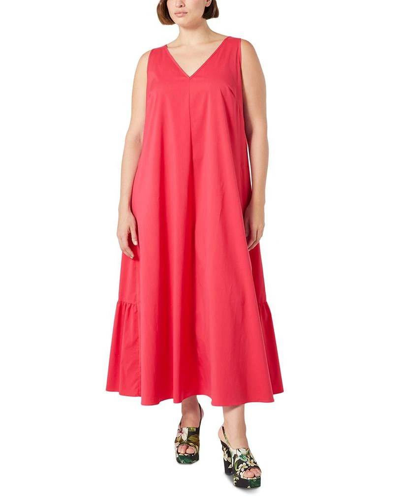 Marina Rinaldi 2A Uscita Camera V Neck Flared Dress 1