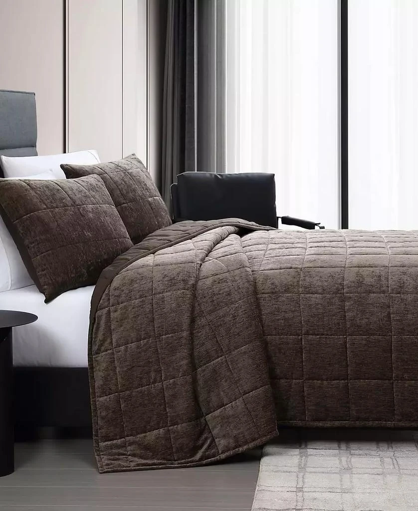 Vera Wang Chenille Box Solid 3-Pc. Quilt Set 4