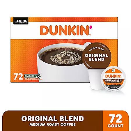 Dunkin' Donuts Dunkin' Donuts Medium Roast  K-Cup Coffee Pods, Original Blend, 72 ct.