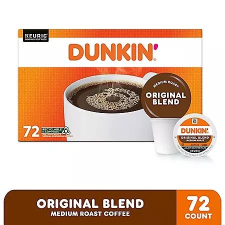 Dunkin' Donuts Dunkin' Donuts Medium Roast  K-Cup Coffee Pods, Original Blend, 72 ct. 2