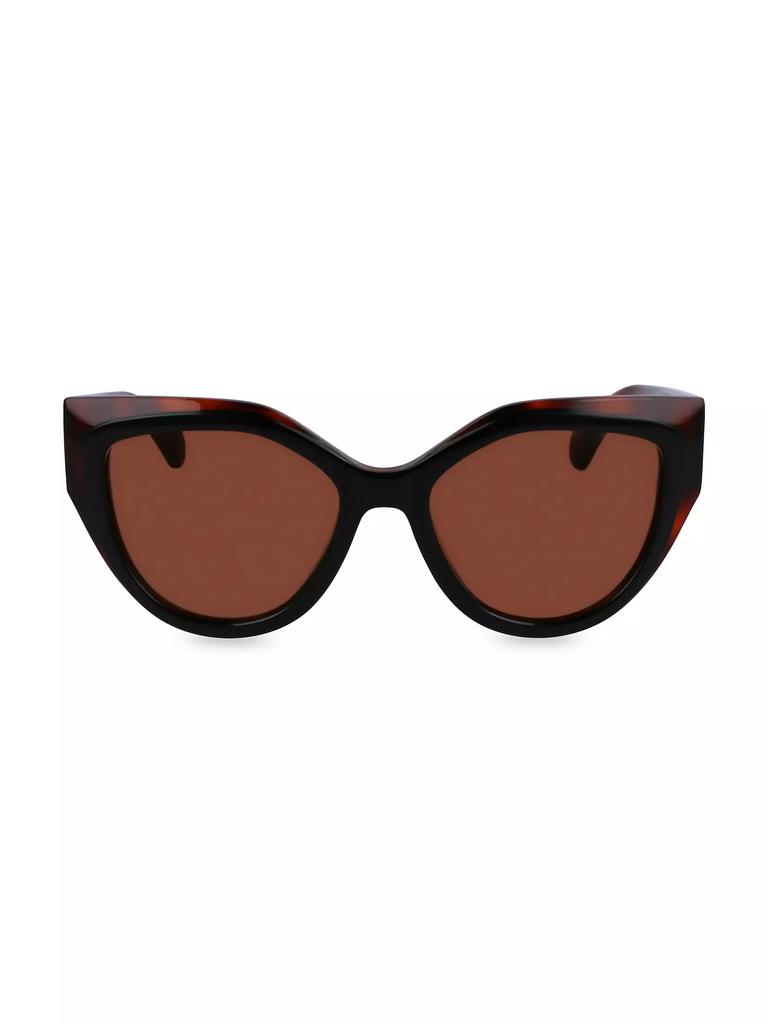 Salvatore Ferragamo Classic Logo 53MM Cat-Eye Sunglasses