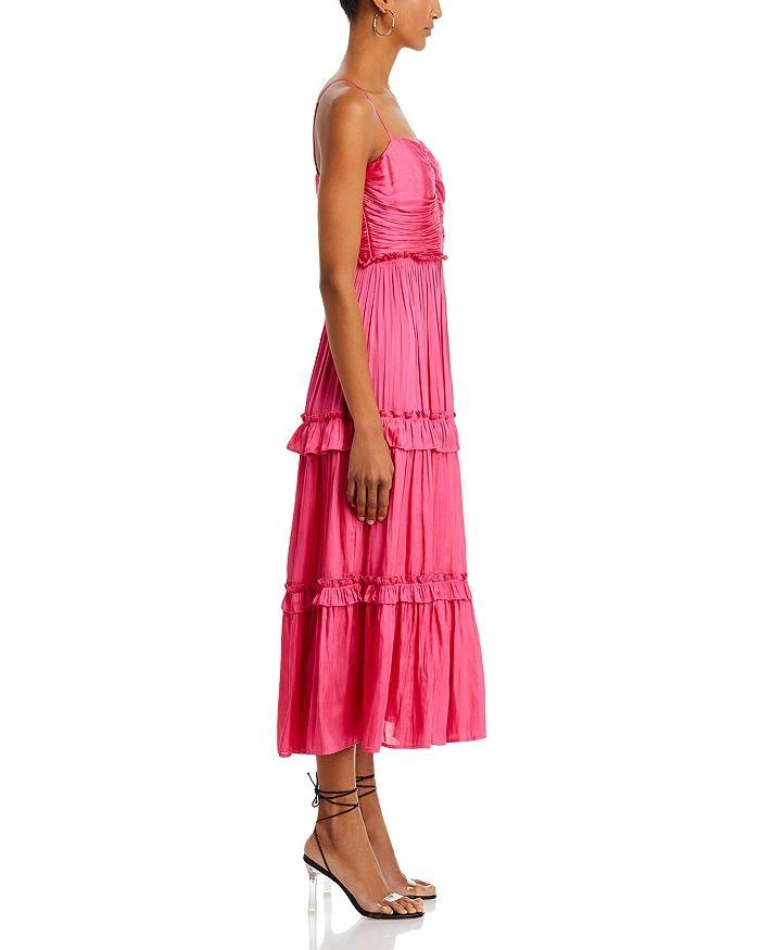 AQUA Ruched Top Midi Dress - Exclusive 4