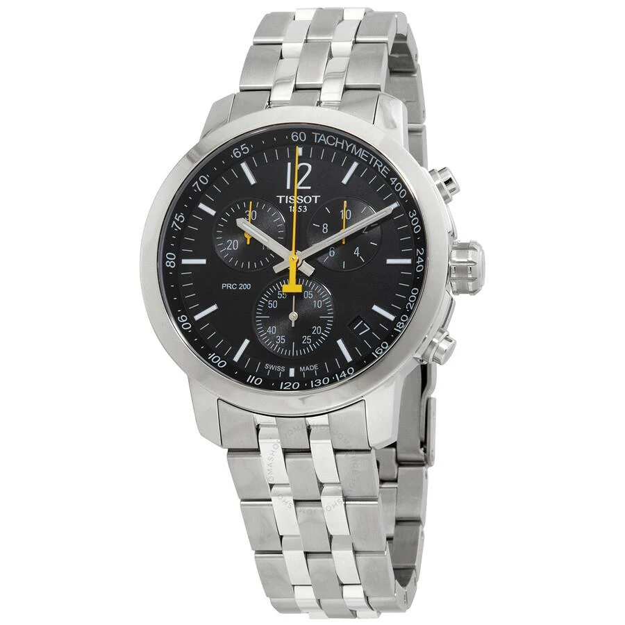 Tissot PRC 200 Chronograph Quartz Black Dial Men's Watch T114.417.11.057.00 1