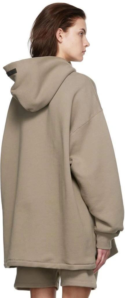 Essentials Taupe Cotton Hoodie 3