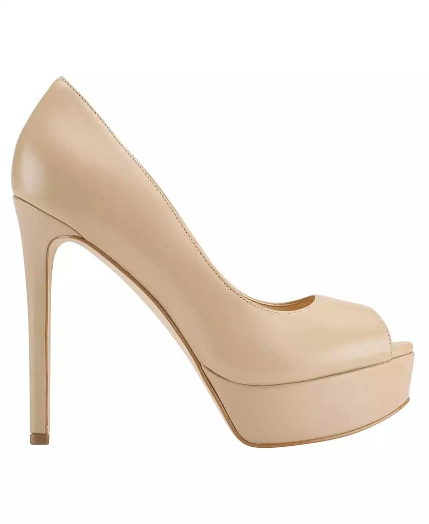 GUESS Women's Cacei Peep Toe Platform Pumps 2