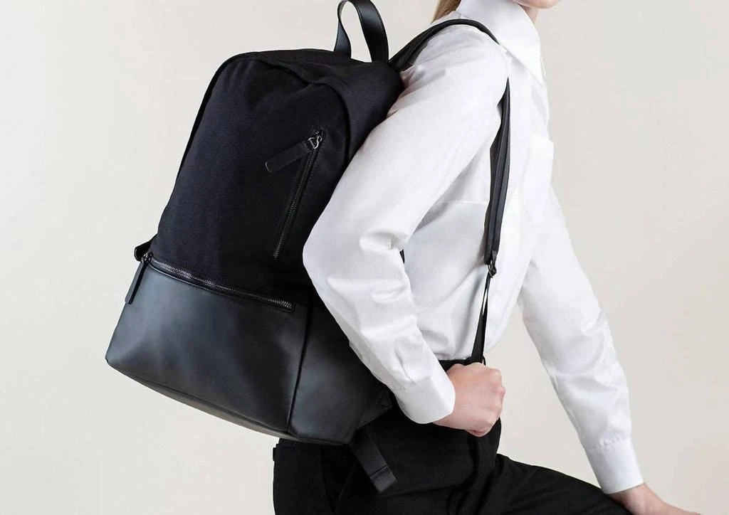 Gry Mattr Gry Mattr - Essential Jet Cotton Vegan Leather Backpack 2