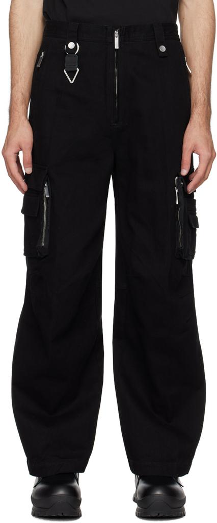 【関税込み】C2H4 ブラック Tulwar Cut Military カーゴパンツ C2H4 - Tulwar Cut Military Work Pants | HBX - Globally