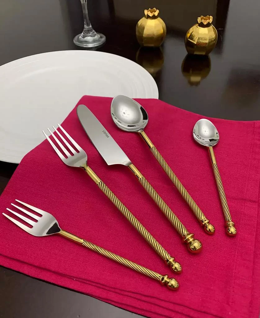 Vibhsa Swirl 20-Pc. Flatware Set, Serving for 4 3
