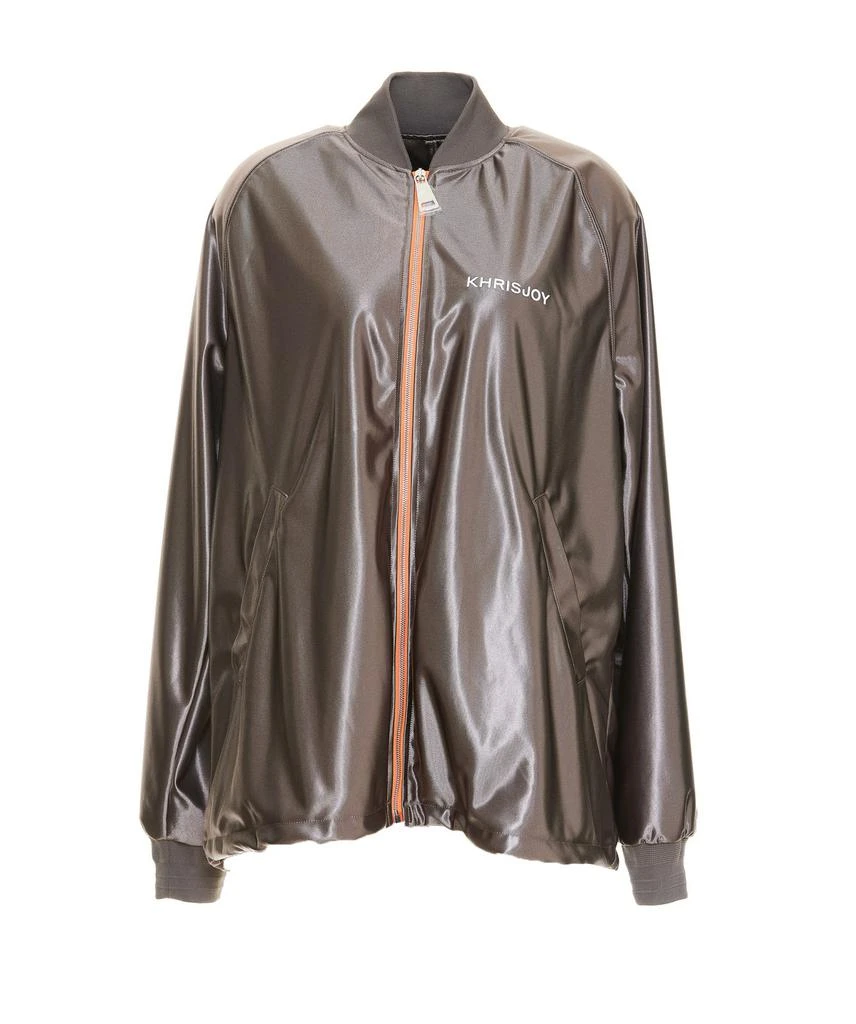 Khrisjoy Khrisjoy Logo Printed Zipped Jacket 1