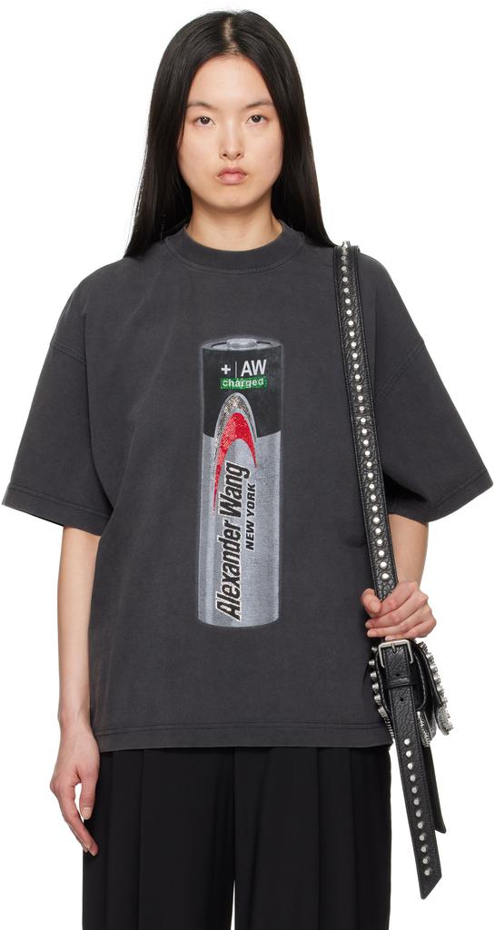 Sサイズ ALEXANDER WANG Tシャツ alexander wang - 【ラスト1点】 SHORT SLEEVE TEE WITH NY PUFF