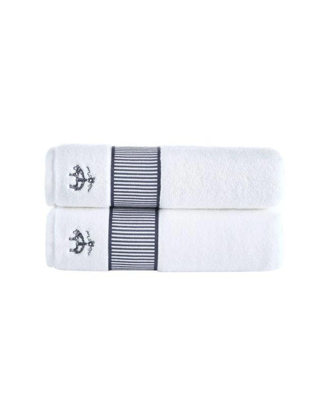 Brooks Brothers 2-Piece Turkish Cotton Bath Towel Set 1