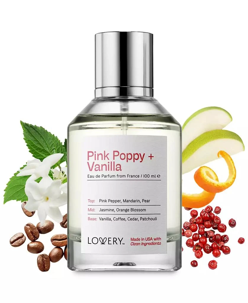 Lovery Pink Poppy + Vanilla Eau de Parfum Spray, 3.4 oz. 5