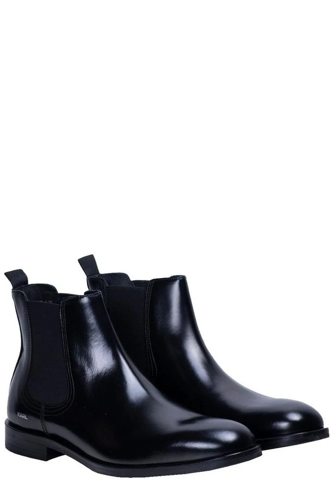 Karl Lagerfeld Karl Lagerfeld Round-Toe Ankle Boots 4