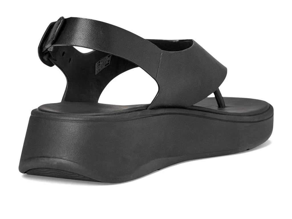 FitFlop F-Mode Leather Flatform Back-Strap Toe/Post Sandals 5