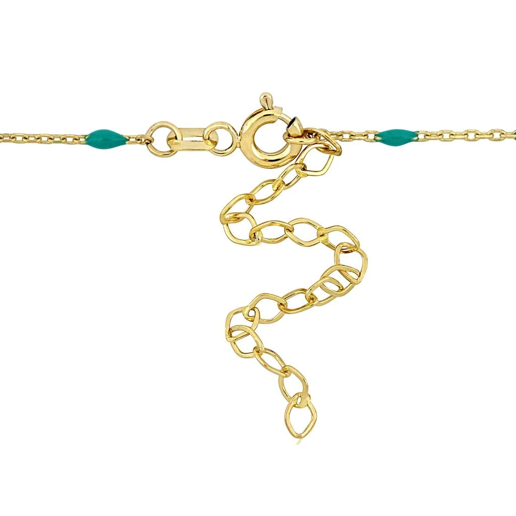 Mimi
Max Womens 14K Yellow Gold Green Enamel Fish Necklace w/ Spring Ring Clasp - 16+2 in. 4