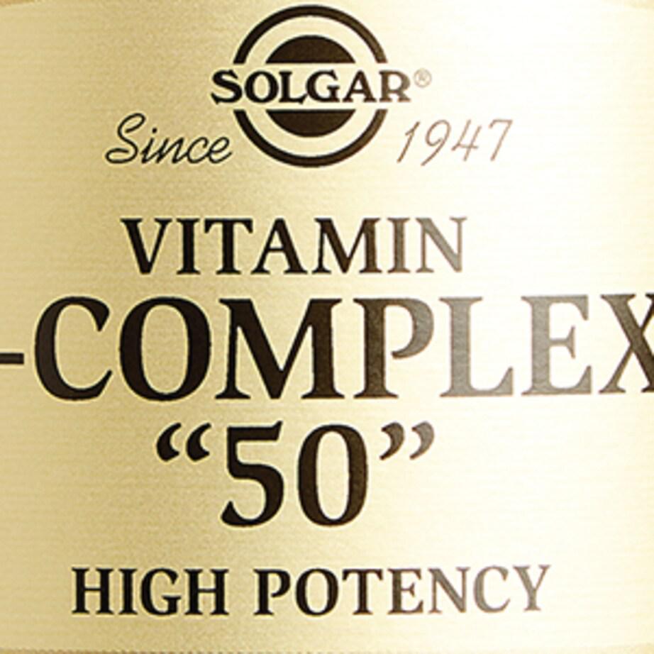 Solgar Vitamin B-Complex "50" High Potency (100 Capsules)