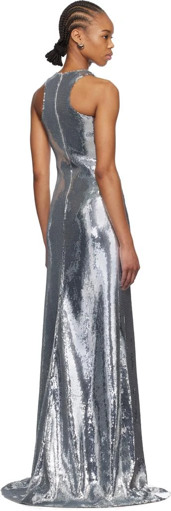 Mônot Silver Tank Top Sequin Maxi Dress 3
