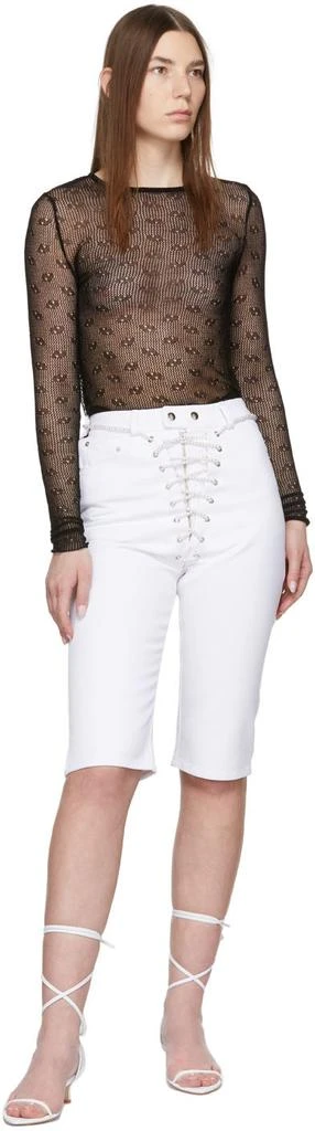 BONBOM White the VOLON Edition Lace-Up Heeled Sandals 5