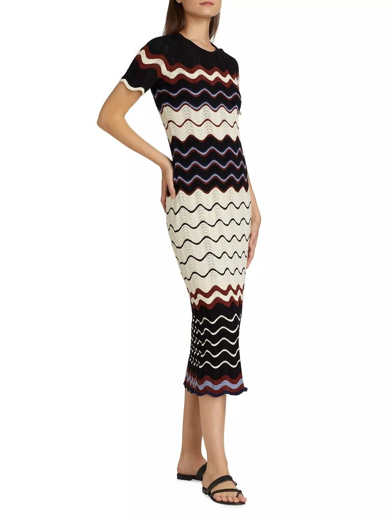 Tanya Taylor Leighton Chevron Knit Dress 4