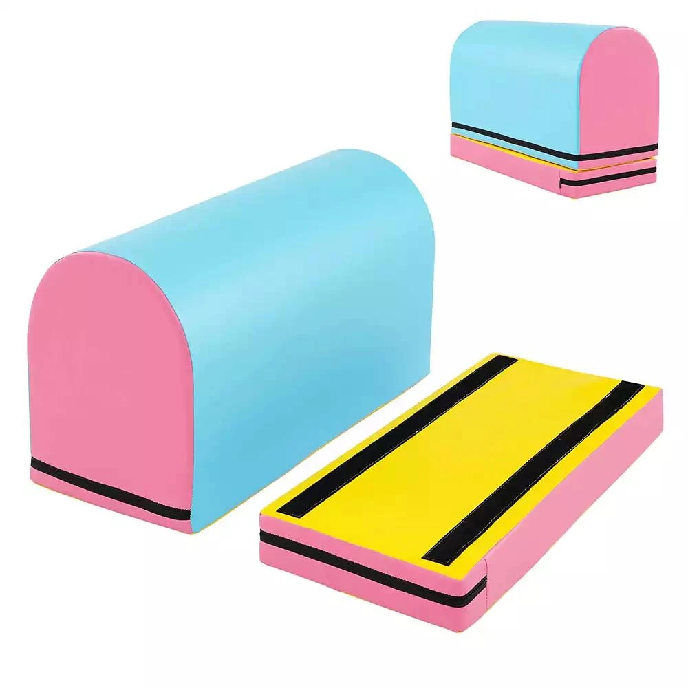 Costway Mailbox Tumbling Mat Gymnastics Vaulting Box with Detachable Mat 
Carrying Handle