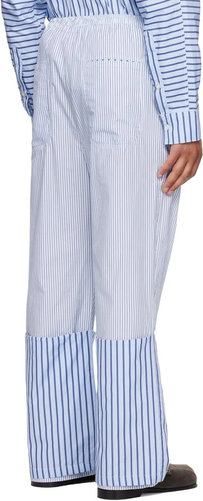 Edward Cuming Blue Turn-Up Trousers 3