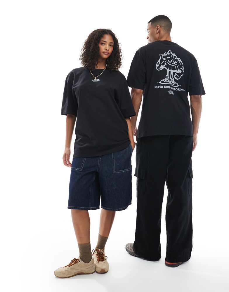 【THE NORTH FACE】 Digital Mountain back print oversized The North Face Digital Mountain back print oversized in
