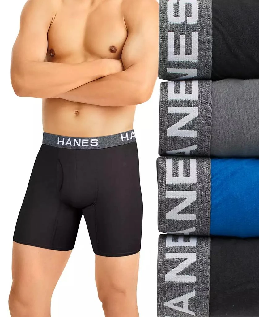 Hanes Men's Ultimate® ComfortFlex Fit® 4-Pk. Moisture-Wicking Mesh Boxer Briefs 1