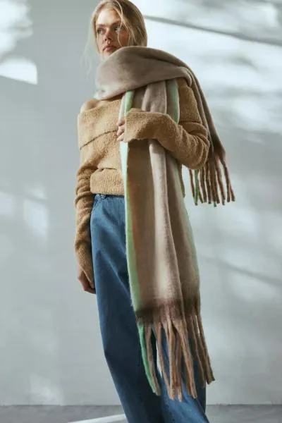 Urban Outfitters Cozy Oversized Woven Scarf 1