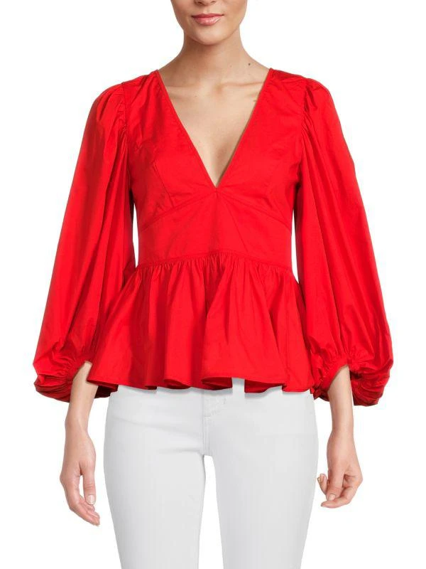Staud Luna Peplum Top 1
