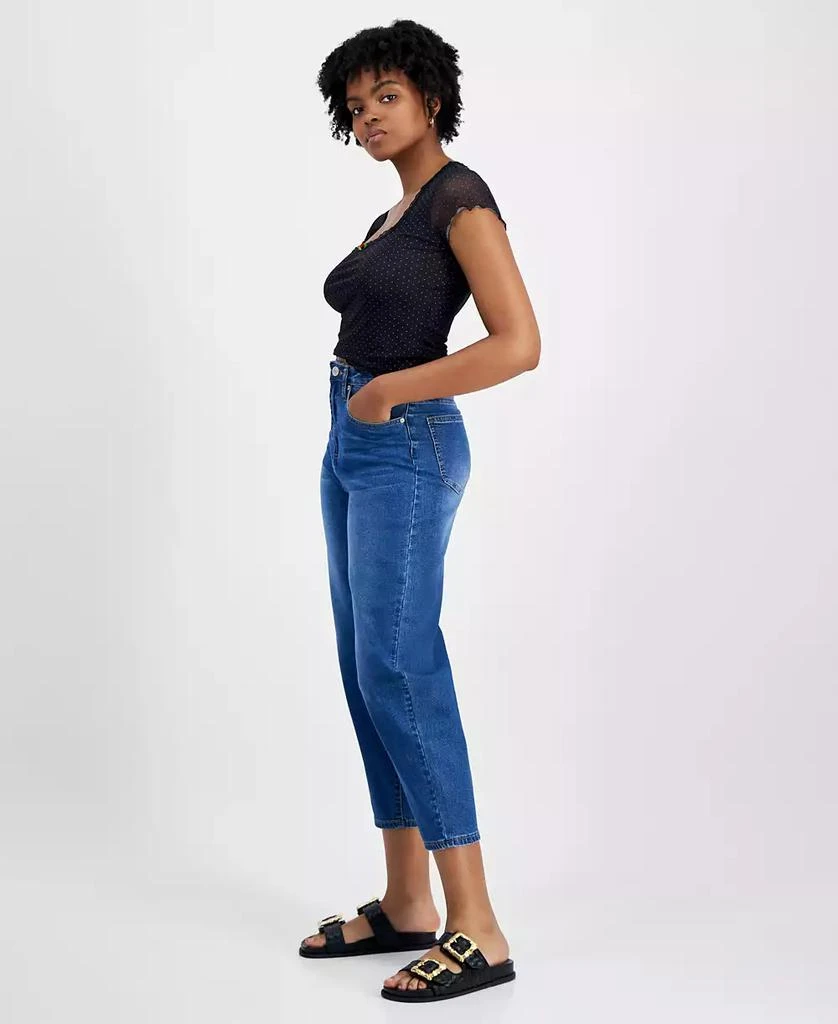 Gogo Jeans Juniors' High Rise Cropped Barrel Jeans 3