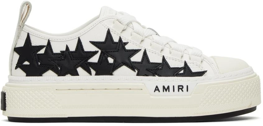 AMIRI White 
Black Stars Court Low Sneakers 1