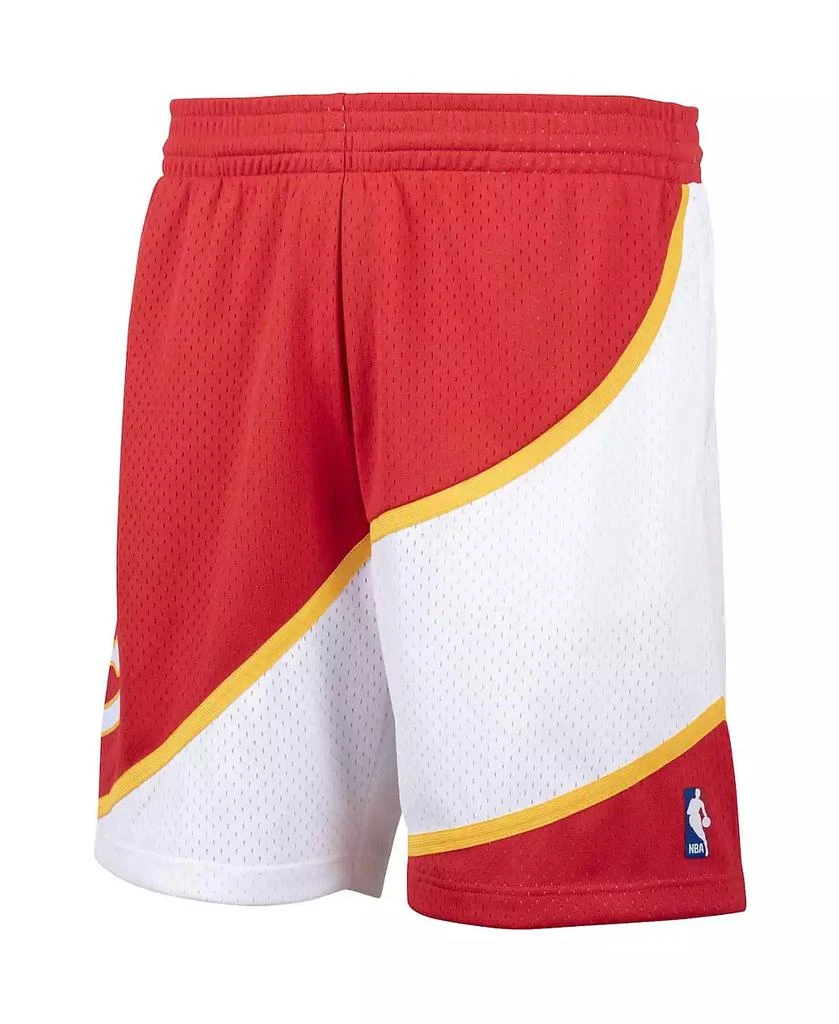 Mitchell and Ness Men's Red Atlanta Hawks Hardwood Classics Swingman Shorts 3
