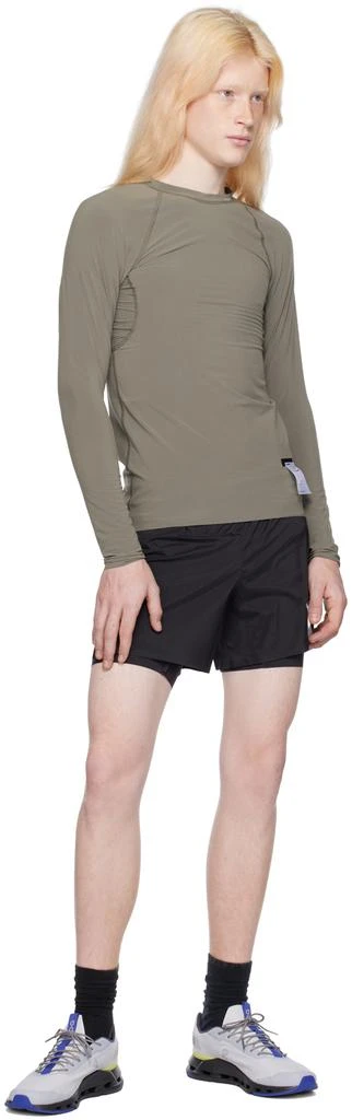 Satisfy Taupe Base Layer Long Sleeve T-Shirt 4