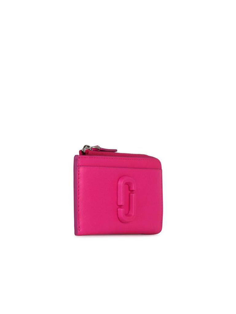 Marc Jacobs Marc Jacobs 'Zip' Fuchsia Leather Wallet