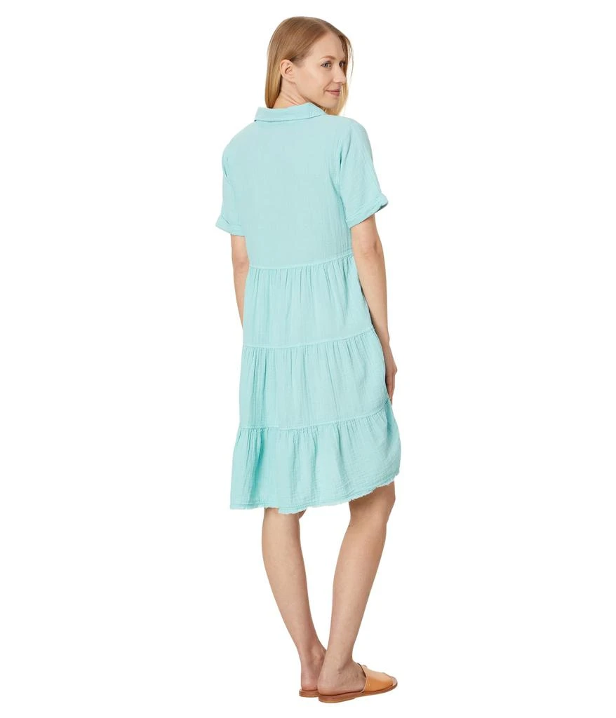 Mod-o-doc Roll-Up Sleeve Tiered Back Dress 2
