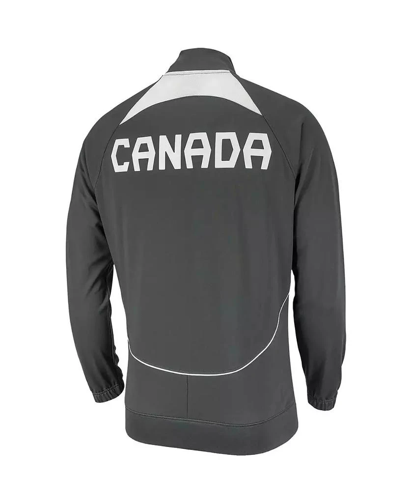 NIKE Men's Gray Canada Soccer Anthem Raglan Full-Zip Jacket 3
