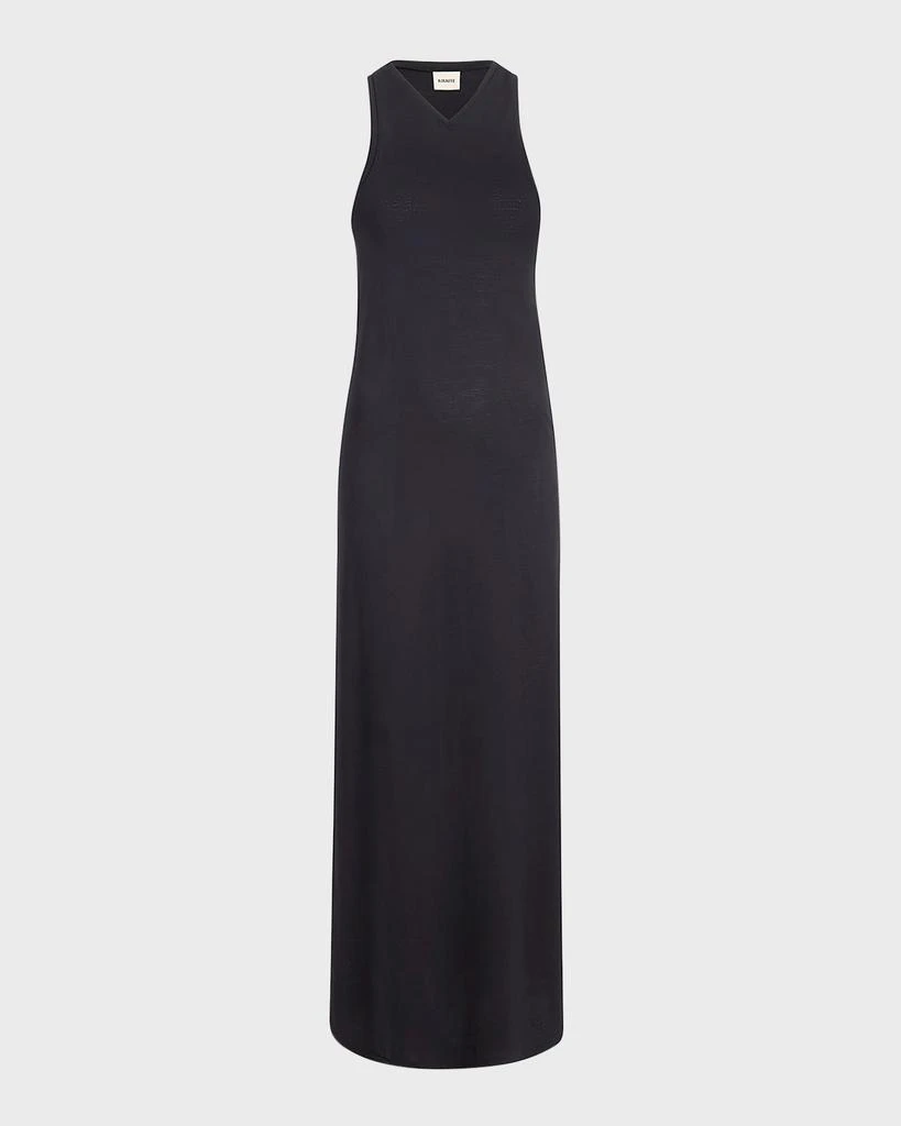 Khaite Vernetta Long Jersey Dress 1