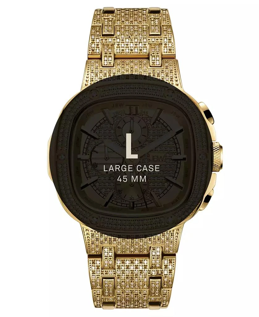Jbw Men's Heist Platinum Series 18k Gold-plated Stainless Steel Watch, 47.5mm 7