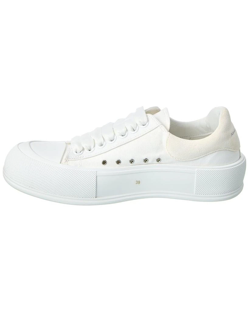 Alexander McQueen Deck Plimsoll Canvas & Suede Sneaker 2