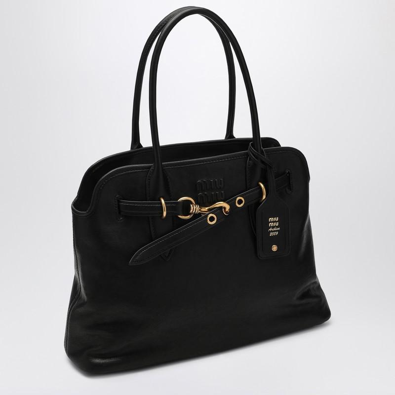 Miu Miu Black nappa leather Aventure bag - Tote Bags