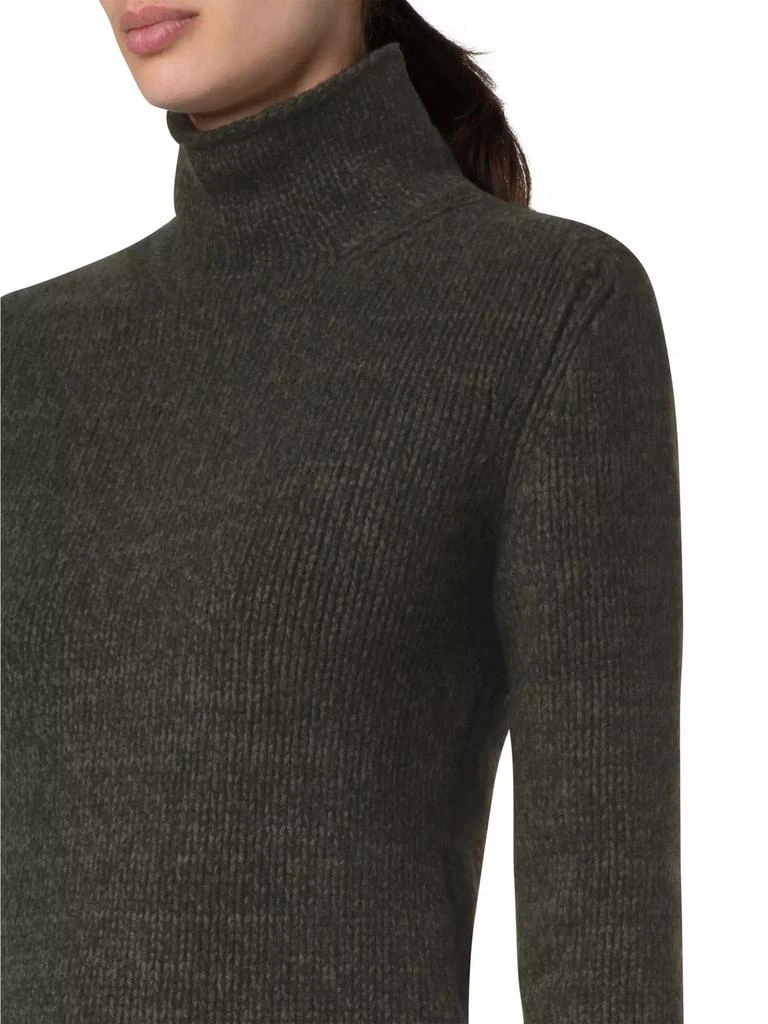 Akris Cashmere-Wool Two-Tone Mouline Sweater 6