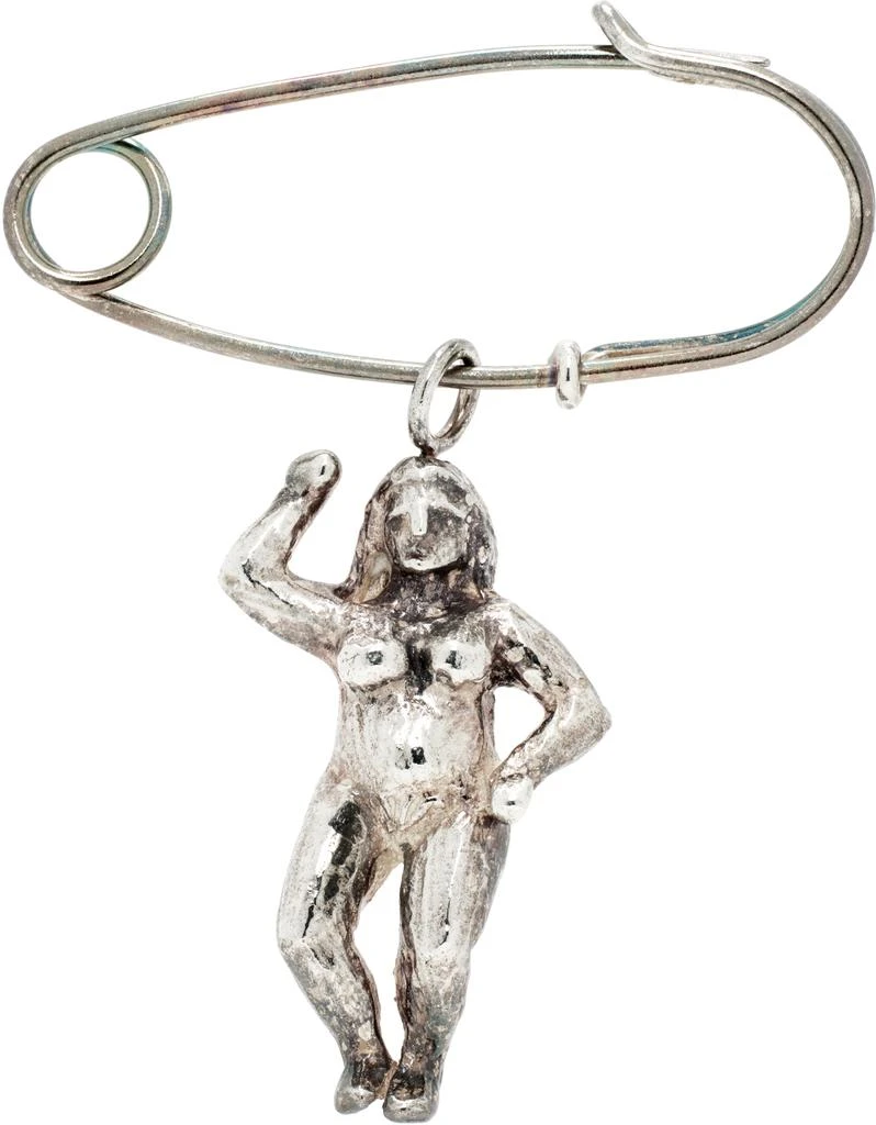 Georgia Kemball SSENSE Exclusive Silver Person Pin