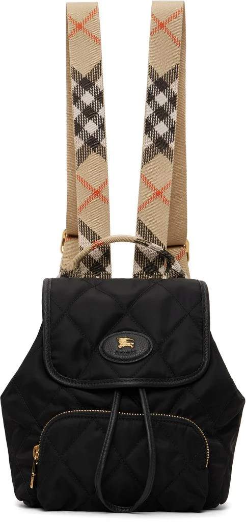 Burberry Black Mini Horseshoe Backpack