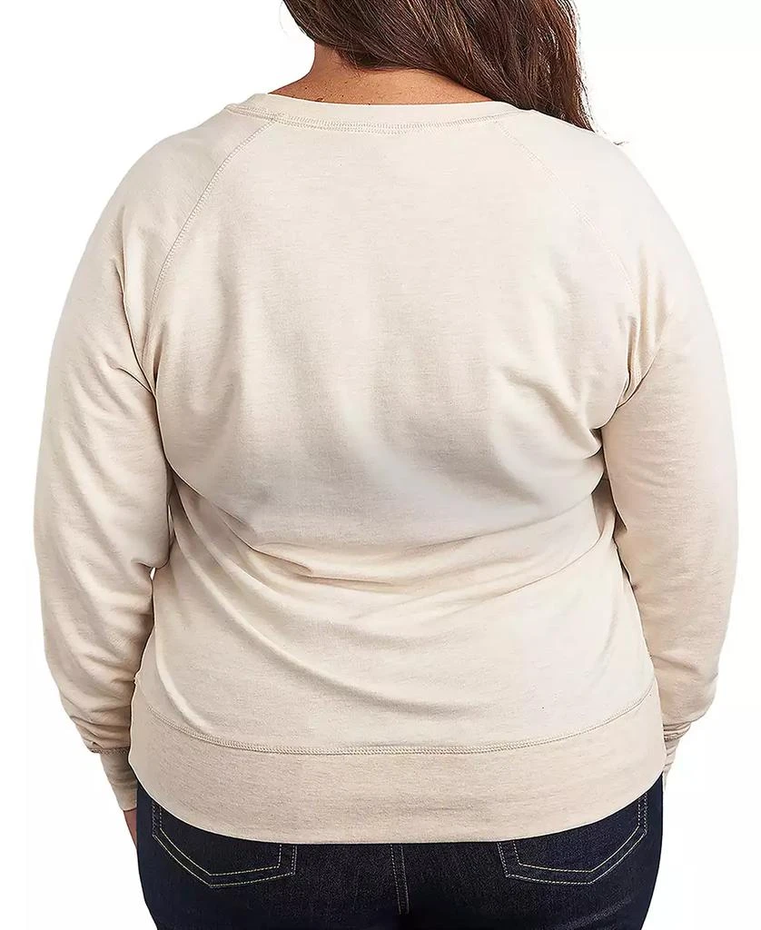 Hybrid Apparel Plus Size Disney Mickey Mouse Merry Christmas French Terry Long Sleeve T-Shirt 3