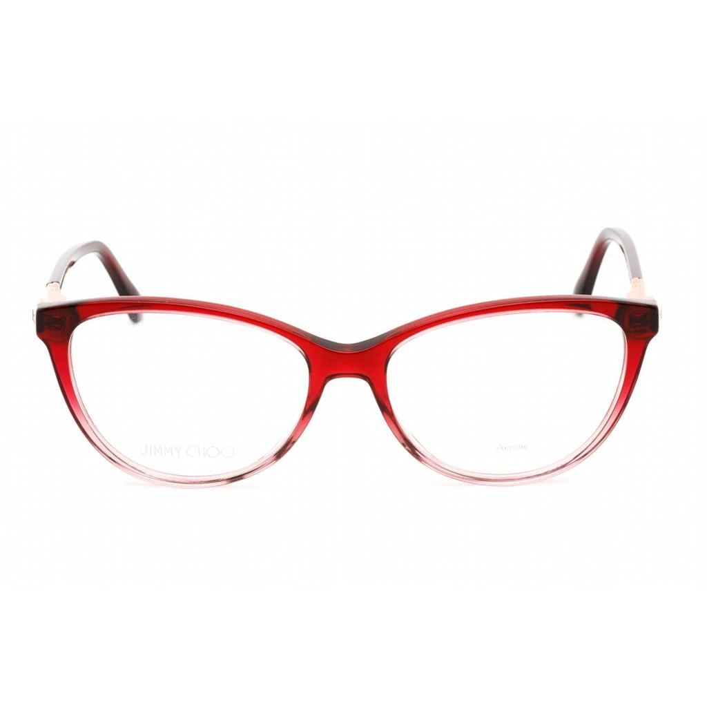 Jimmy Choo Jimmy Choo Women's Eyeglasses - Full Rim Cat Eye Shape Burgundy Frame | JC287 07W5 00 2