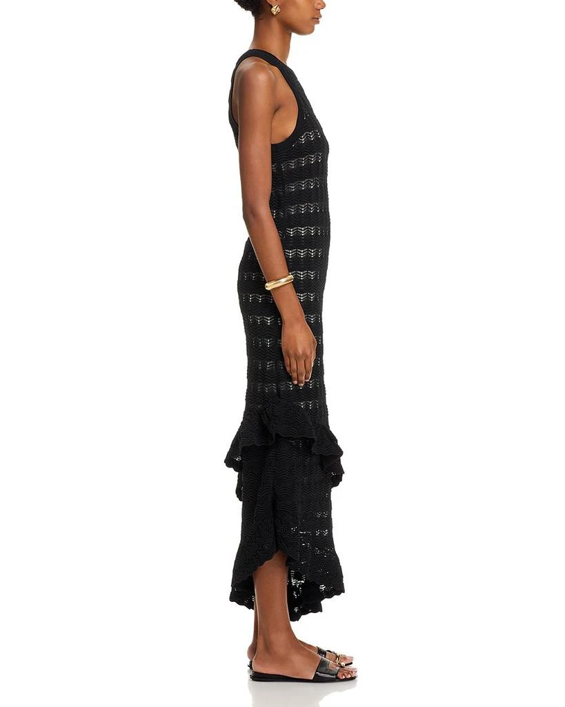AQUA Crochet Ruffle High Low Dress - Exclusive 5