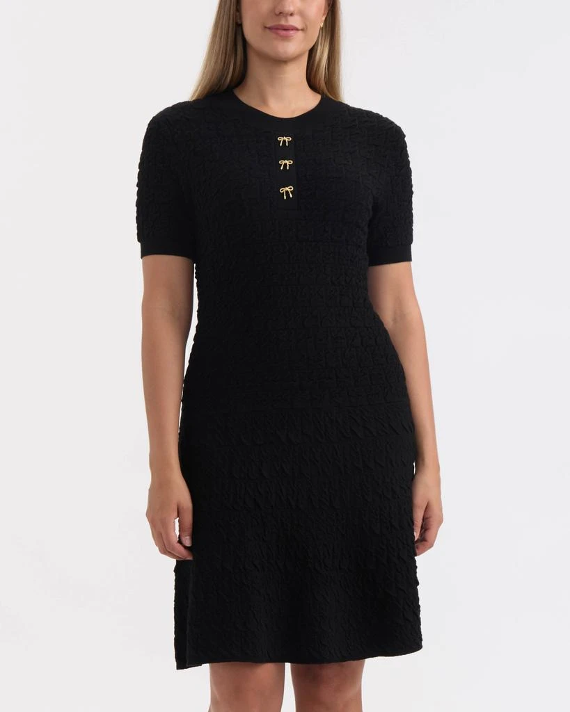 drop waist sweater dress Moscow Off Shoulder Sweater Mini Dress Cream main image 0