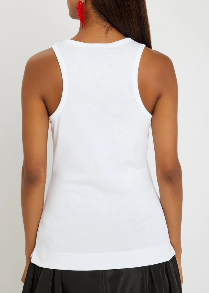 Simone Rocha Pearl Chain Sculpt cotton tank 3